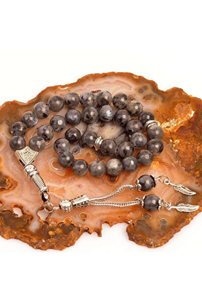 Taş Sandığı Χάντρες προσευχής από πέτρα σπεκτρολίτη 8 χιλιοστών