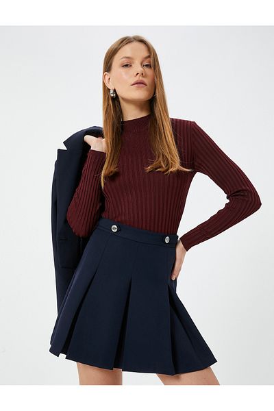 Koton Pulover Slim Fit cu mânecă lungă - guler vertical
