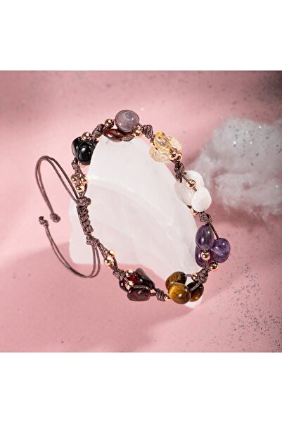 OSMANLI DOĞAL TAŞ Akrep Burcu Doğal Taş Natürel Makrome Bileklik