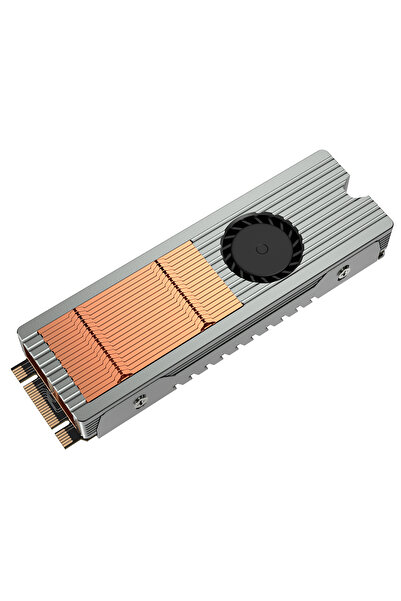 Choice m.2-8 Teucer M.2 NVME SSD Heat Sink Copper and Aluminum Structure with Quiet Fan Active Cooling 2280