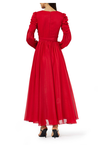 Amri Embroidered Long Dress