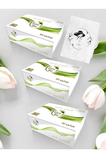 Trexta Trex Tea Karışık Bitkisel Çay - Detox Çayı - 3 Lü Paket 90 Günlük Kullanım-mk