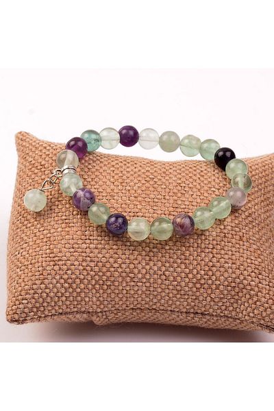 Taş Sandığı Fluorite Stone Bracelet (8 Mm)