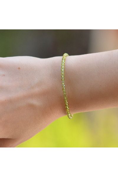 Taş Sandığı Peridot Stone Bracelet - Zebercet Stone