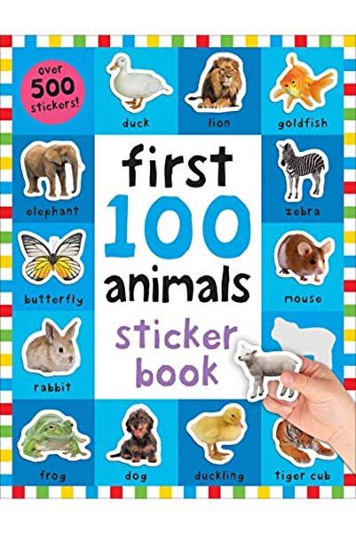 Priddy USA أول 100 كتاب ملصقات للحيوانات: أكثر من 500 ملصق