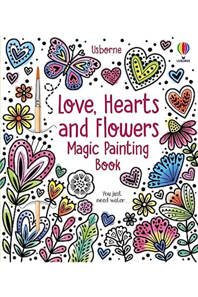Usborne كتاب الرسم السحري الحب والقلوب والزهور