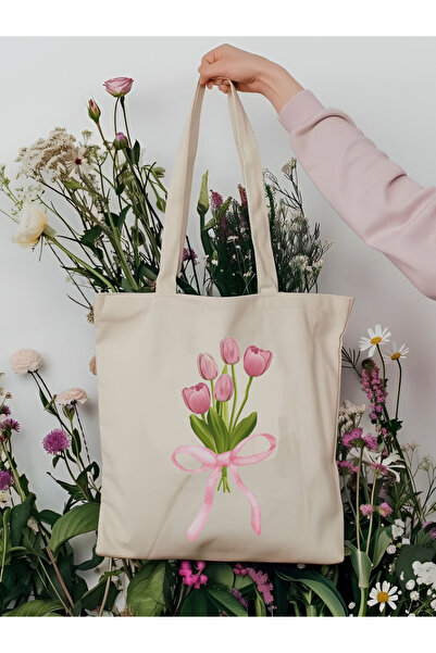 Cemira Y2K Bows Coquette - Unisex Retro Tote Bag, Pinterest Ribbons