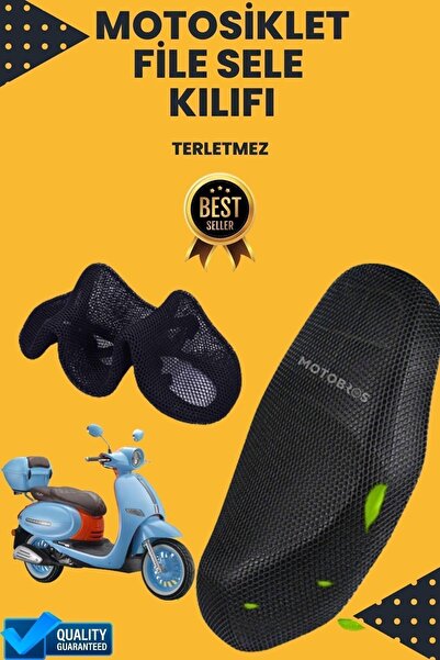 Motobros Arora Cappucino File Sele Kılıfı Terletmez Kumaş (Alttan Lastikli)