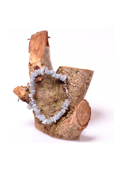 Taş Sandığı Angel Stone Bracelet - Broken Stone Angelite Stone