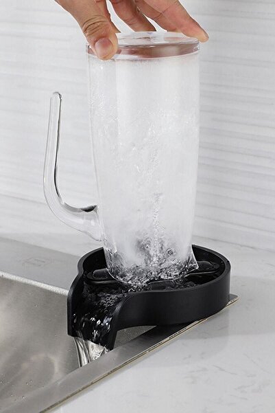 MOBEE Basınçlı Bardak Yıkama Aparatı Hızlı ve Etkili Tezgah Üstü Temizlik Sis...