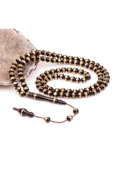 Taş Sandığı Brass Embroidered Kuka Prayer Rosary (6 mm)