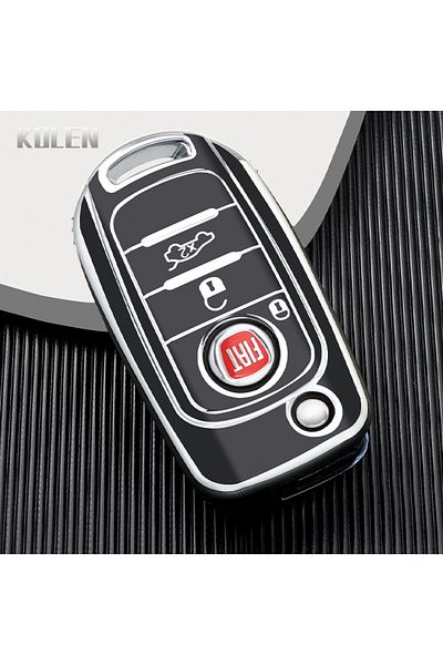 Choice Black Only Case Fashion Tpu Car Flip Key Case Cover Shell Fob For Fiat Tipo Tprp Freedom 500x Doblo