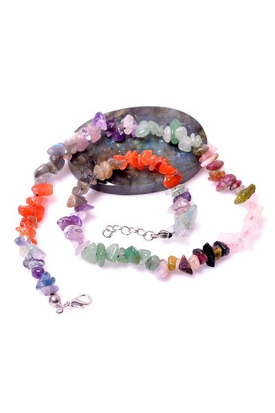 Taş Sandığı Natural Stone Necklace from Chakra Stones - Broken Stone