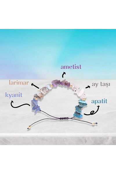 Taş Sandığı Pisces Natural Stone Bracelet - Adjustable