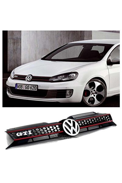 beyaztuning Volkswagen Golf 6 Gti Kırmızı Şeritli Ön Panjur 2009-2013