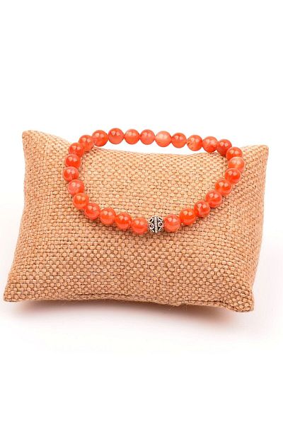 Taş Sandığı Yemen Agate Stone Bracelet - 7 Mm
