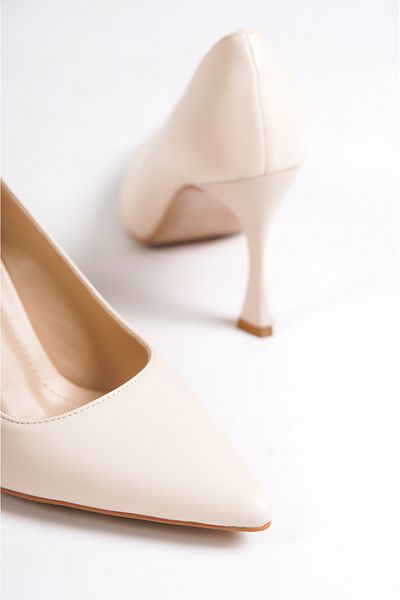 Mubiano Mb971-bj Pantofi cu toc și pantofi cu toc bej, subțiri, de 9 cm