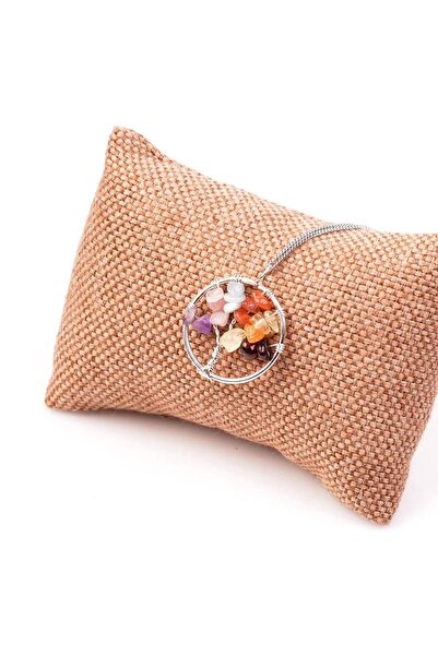 Taş Sandığı Necklace from Zodiac Sign Stones with Anti-Tarnish Chain