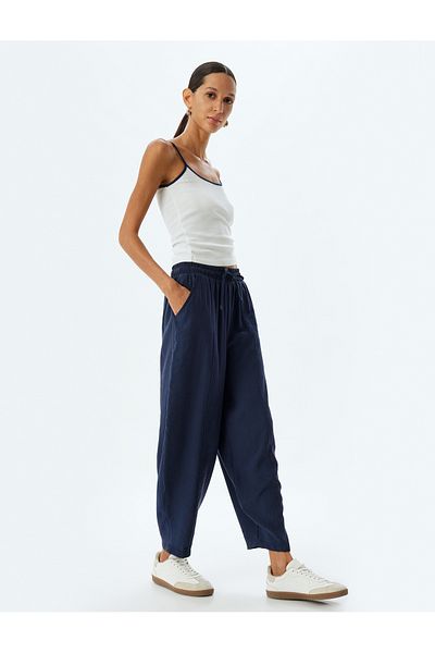 Koton Modale Ballonhose aus Stoff mit Taschen und elastischem Bund