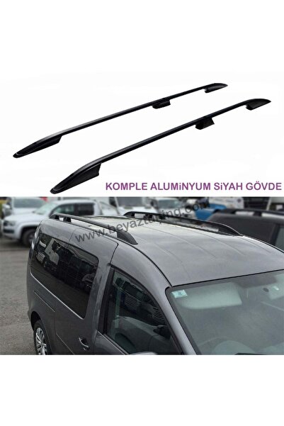 beyaztuning Volkswagen Caddy Üst Port Bagaj Tavan Çıtası Siyah 2003-2010