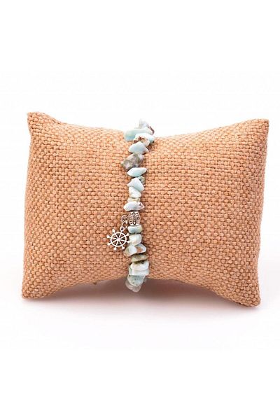 Taş Sandığı Larimar Stone Unshaped Bracelet