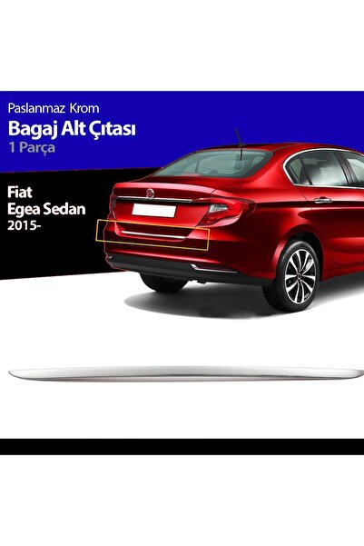 Niken Fiat Egea Bagaj Alt Çıtası Kromu Nikelajı