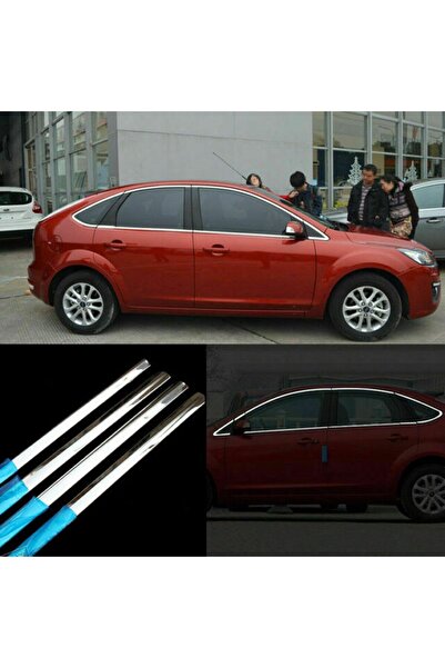 Universal Ford Focus 2 Cam Çıtası Kromu Nikelaj Komple 2005-2010 Hb