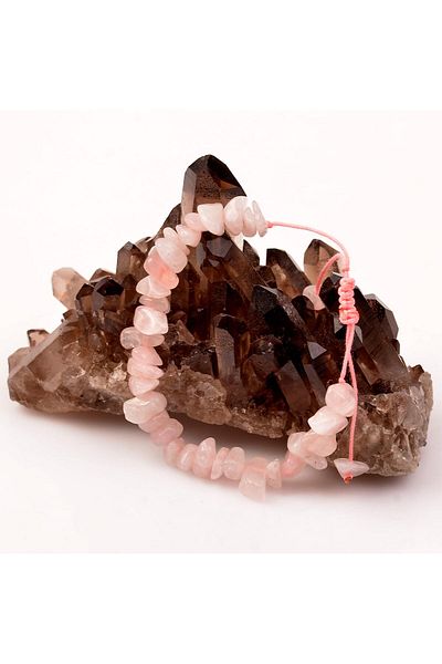 Taş Sandığı Pink Quartz Stone Bracelet - Adjustable
