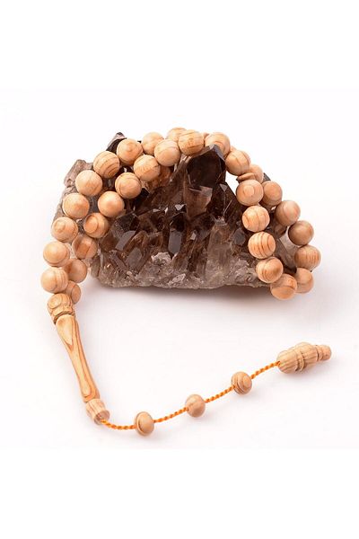 Taş Sandığı Scented Tar Tree Prayer Beads - 9.5 Mm