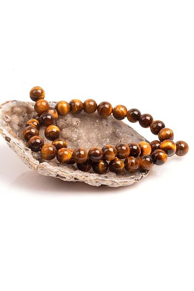 Taş Sandığı Tiger Eye Stone String - 10 Mm