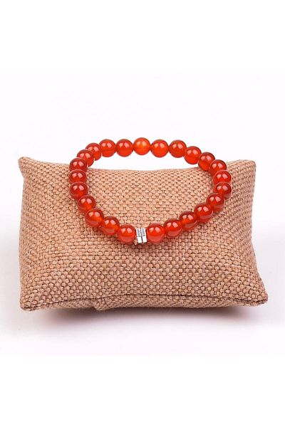 Taş Sandığı 8 Mm Red Agate Wrist Stone