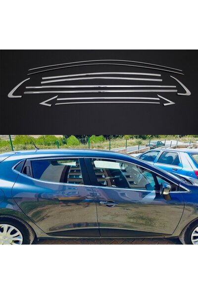 Niken Renault Clio 4 Cam Çıtası Çerçevesi Kromu Nikelajı