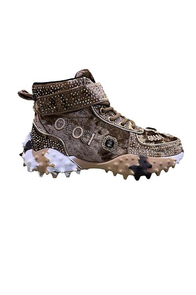 Guja Original 351 Velvet Design High Top Stylish Sneakers