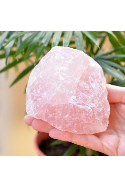 Taş Sandığı Büyük Boy Pembe Kuvars Taşı Ham Kütle - Işlenmemiş Taş