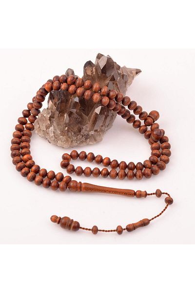Taş Sandığı Harnup Tree Prayer Rosary (6*8 Mm) - Carob Tree