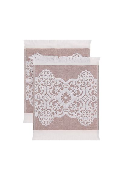 Evidea Soft Cant 2-Piece Towel Set - Brown - 30X30 cm