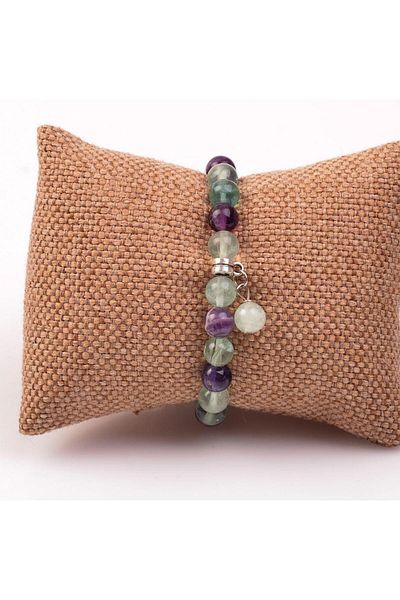 Taş Sandığı Fluorite Stone Bracelet (8 Mm)