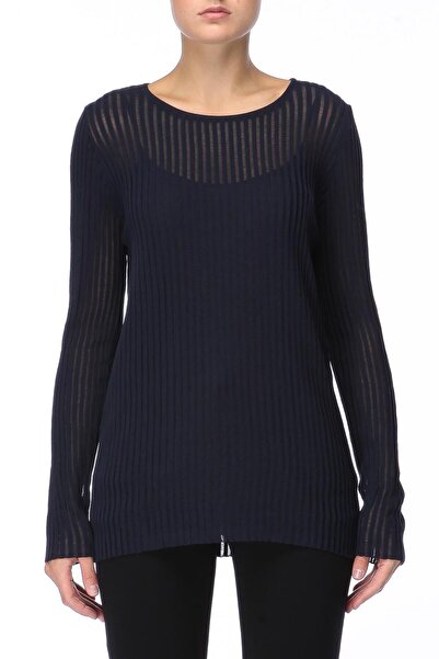 Escada Ajurlu Transparan Detaylı Pamuklu Kazak