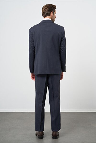 İmza Koyu Lacivert Mono Yaka 4 Drop Comfort Fit Classic Takım Elbise 1001245168