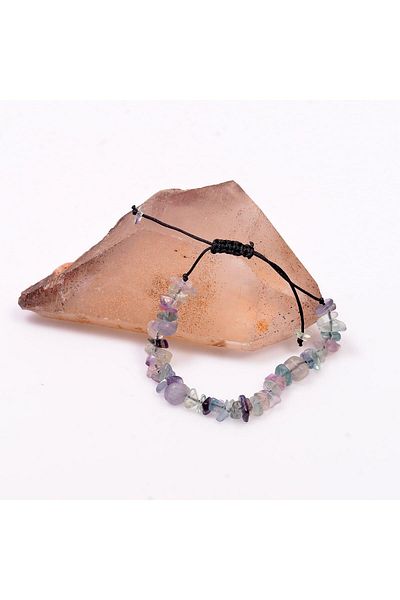 Taş Sandığı Fluorite Stone Bracelet - Adjustable