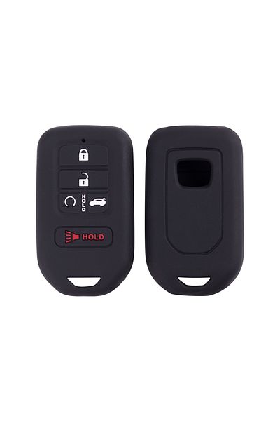Choice Black 1 PC Black 5 Button Silicone Car Key Case Cover for Honda Civic CRV Accord CR-V Pilot 2015-202