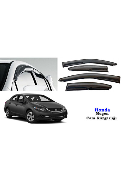 Universal Honda Civic Mugen Cam Kenar Rüzgarlığı 2012-2016 Fb7