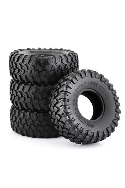 Choice 4 إطارات RC مقاس 130 مم (2.2 بوصة) للصخور، مناسبة لسيارات الزحف الصخري...