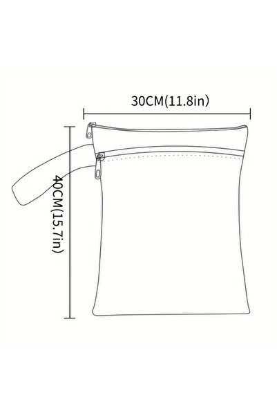 GlassySKY Çift Bölmeli Bebek Bezi/Kıyafet/Çamaşır/Kozmetik Su Geçirmez Saklama Çantası-Okul-Kreş-Havuz-Seyehat