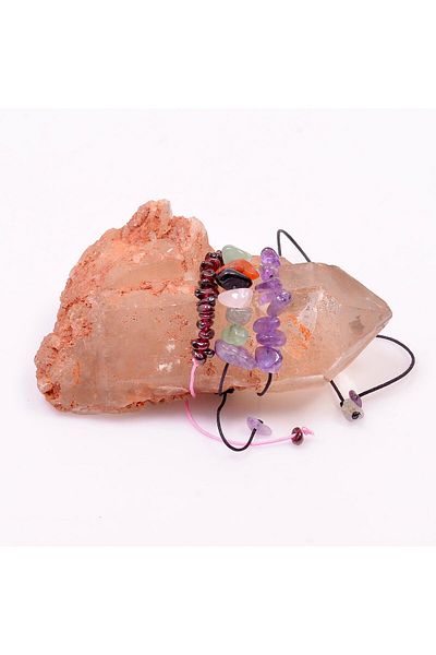 Taş Sandığı Natural Stone Bracelet 3 Pieces - Adjustable