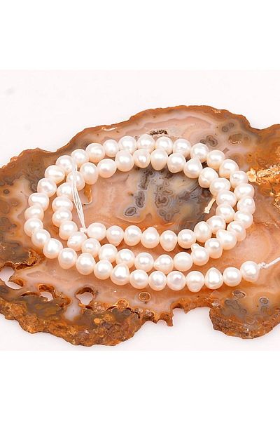 Taş Sandığı Pearl String (7 mm) - Real Cultured Water Pearl
