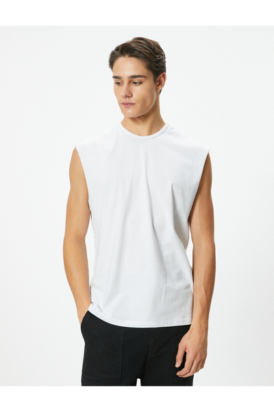 Koton Crew nyakú pamut ujjatlan póló - Basic