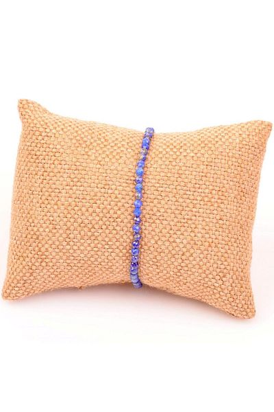 Taş Sandığı Very Thin Lapis Lazuli Stone Bracelet - 2.2 Mm