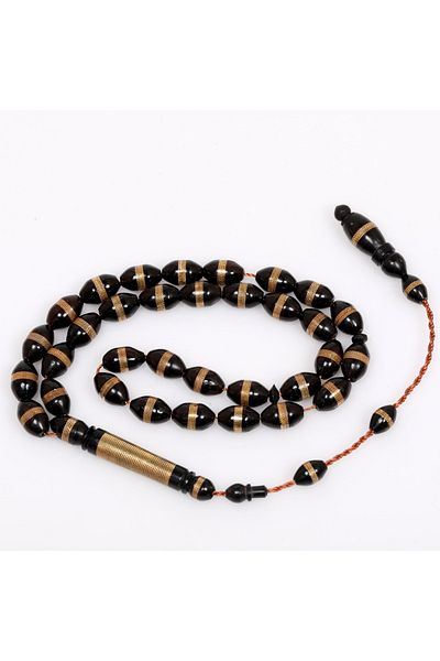 Taş Sandığı Barley Cut Embroidered Skittle Rosary 6*10 mm