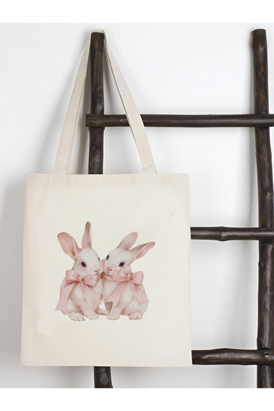 Cemira Y2K Bows Coquette - Unisex Retro Tote Bag, Pinterest Ribbons